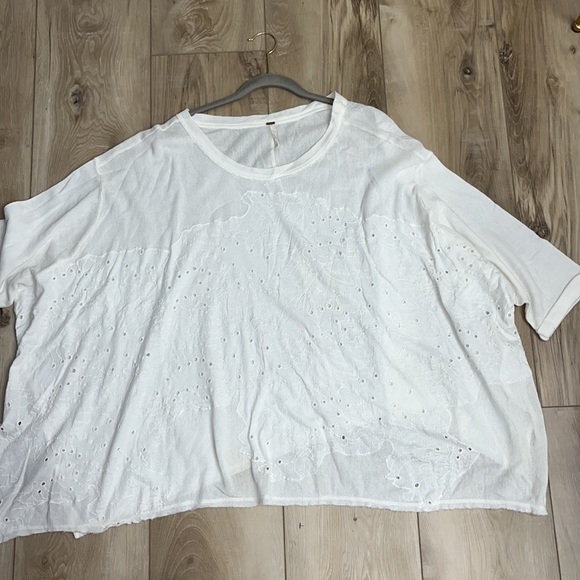 Free People Palm Tree Dreams Top Ivory Size M - Picture 2 of 7